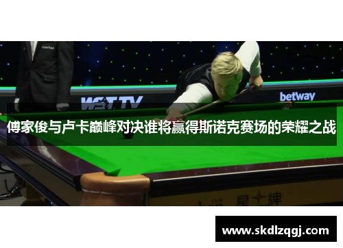 傅家俊与卢卡巅峰对决谁将赢得斯诺克赛场的荣耀之战